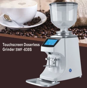 Commercial Professional Touch-Screen 83mm Flat Burr Coffee Espresso Grinder