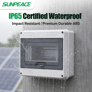 IP65 Ht-8 Caixa de Distribuição MCB à Prova d'Água em Plástico ABS com 6 Vias