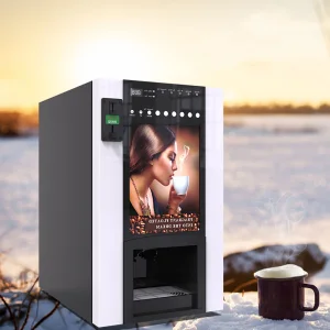 LE Turkish Coffee Vending Machine User-Friendly Interface Coin Payment 150-Cup Capacity Compressor Cooling System 1-Year