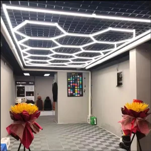 Honeycomb LED Bathroom Light IP65 Waterproof Ceiling Panel Hexagonal LED Light