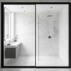 Customized Slim Sliding Glass Door with a Large Panoramic View