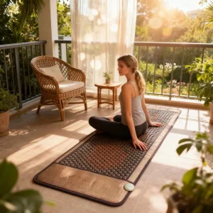 Pop Relax Portable Luxury Jade Tourmaline Mattress for Full Body Pain Management