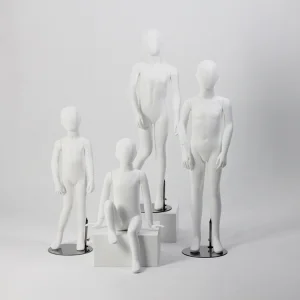 Child Display Clothes Mannequin White Boy Model Full Body Kids Plastic Child Mannequin
