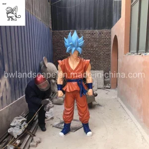 Supplier Life Size Cartoon Characters Fiberglass Animation Figure Sculpture Goku Statue Fsz-14