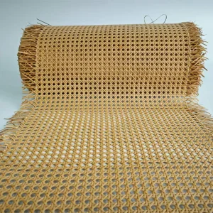 Coffee Color Hotel Lobby Screen Decoration Faux Plastic Rattan Webbing Roll
