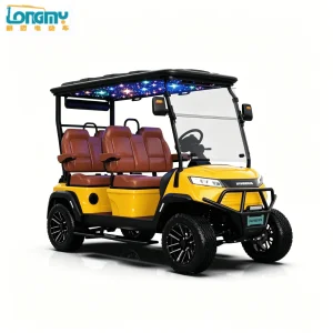 4-Seater Golf Cart with Customizable Colors and Logos