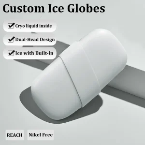 Custom Daily Home Use Cooling Facial & Body Massage Ice Roller with Wrinkle Remover and Skin Rejuvenation Features