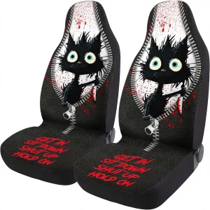 GENANY Funny Cat Car Seat Covers