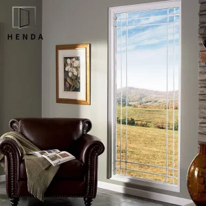 Double Glazing Soundproof Aluminum Fixed Swing Tilt Turn Window with Mosquito Nets Picture Window