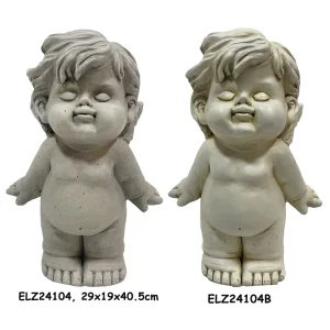 China Whimsical Angels and Cherubs Collection Boy Statue Fiber Clay Statues