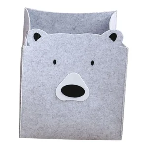 OEM Light grey felt collapsible storage basket felt storage box Manufacturer, Company