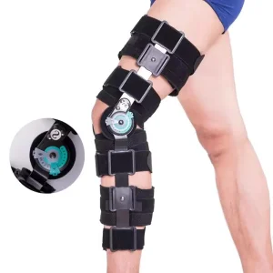 Adjustable Orthopedic Fracture Osteoarthritis Patella Hinged Knee Brace Support Orthosis Post Op ROM Medical Knee Brace