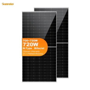 Energy Storage Solar Panel 700W 710W 720W High Power Monocrystalline with Perc Technology and Dual Glass