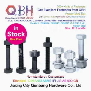 Qbh Building Construction/Steel Structure/Solar Panel/Machinery/Bridge/Railway/Metro/Marine/Signal Tower/Toy/Furniture External Threaded Fasteners