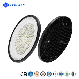 LED Warehouse Lights Commercial Shop Workshop Garage Factory Sale 150W 200W 300W Warm White UFO LED High Bay Light