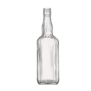 Wholesale 700 ml square shape glass liquor bottle