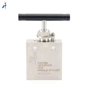 20000psi High Pressures Manual Control Needle Valve Stainless Steel Instrument Valve Female Thread
