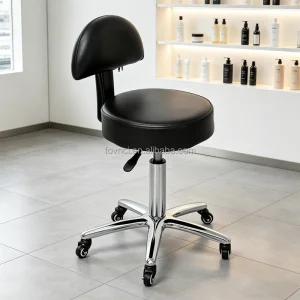 Barber Stool Modern Design Drafting Stool Chair for Office Lab Salon School Beauty Barber-Synthetic Leather Material