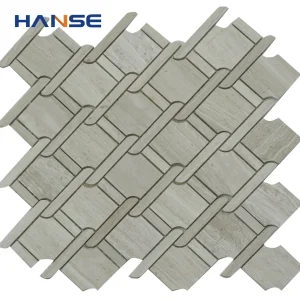 Special Design 315X315mm Weave Shaped Marble Mosaic Tile Price