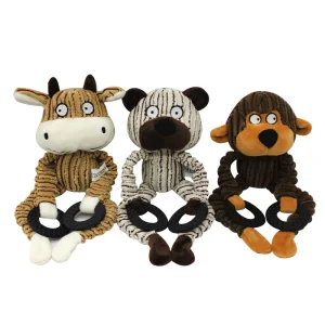 Plush Dog Chew Toy Squeaky Interactive Teeth Grinding Pet Toys for Dogs