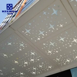 Laser Cutting Suspended Pattern Metal Ceiling Design False Decorative Aluminium Ceiling Material (MC-KH-08)