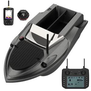 Flytec New V080 GPS Fish Finder Bait Boat 800M 180 Points 3KGS 12V 15KM/H High Speed Trawling RC Carp Fishing Boat Plastic