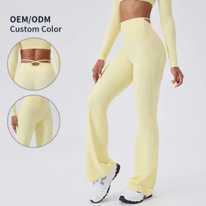 Pantalones de yoga acampanados