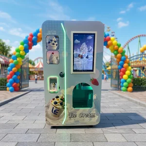 Commercial Self-Serve Ice Cream Vending Machine | Standing Multi-Flavor Vendor