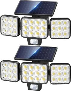 Solar Powered LED Security Floodlight
