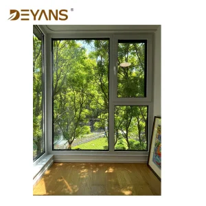 High Quality Double Glazing Soundproof Casement Window Energy Efficient Aluminum Casementwindows