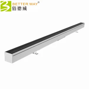 RDM Outdoor Building Facade Lighting 48V 36W 1M DMX RGBW Built-in Grille Anti-Glare Wall Washer Own Mold Design