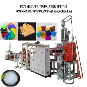 Plastic ABS/PE/ PP/ PS/ Pet/PC/ PMMA Sheet/Board/Plate Extrusion/Production Line