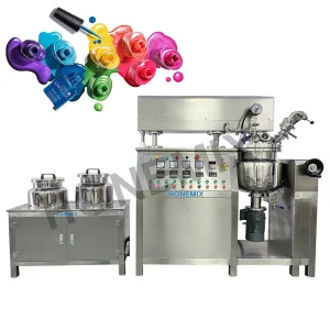 Hone Cosmetics Make up Manufacturing Equipment Vacuum Small Volume Mascara Nail Gel Polish Making Machine Emulsifying Mixer