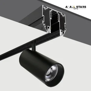 Russia Hot Sell DC48V Track Light New Design Magnetic Track Rail Tension Fabric LED Aluminum Profile for Stretch Ceilings