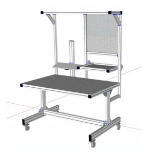 Heavy-Duty Aluminum Gravity Flow Storage Rack for Warehouses