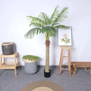 Wholesale Removable Decor Plastic Indoor Artificial Palm Tree Bonsai