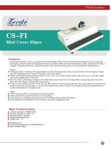 Hisure Pathology Automated Histology Hospital Laboratory Medical Equipment Slide Mini Coverslipper