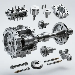 Custom CNC Auto Spare Parts with Brass Aluminum Stainless Steel Machining Services for Automotive Industry