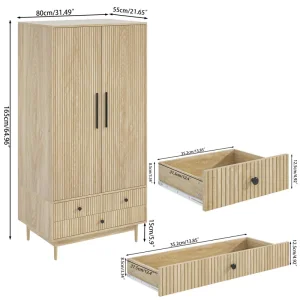 Bien Factory Hot Sale Clothes Wardrobe Storage Wardrobe Wardrobe Bedroom Furniture Wood with High Quality