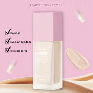 Custom Logo 24PCS/BOX 6Colors Foundation Liquid Light Coverage Matte Oil-Control Long-Lasting Whitening Nourishing Dark Travel