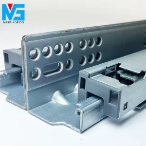 Meisu Hidden Concealed Drawer Slides with Soft Close, Adjustable Front, Quick Release Mechanism for Kitchen Cabinet
