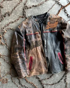 OEM Custom PU Leather Bomber Jacket