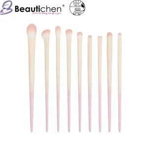 Beautichen New 9PCS Milky Apricot Brush Set
