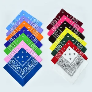 100% Cotton Colorful Printed Paisley Head Wrap