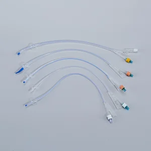 Long Term Urinary Drainage 100% Silicone Smooth Tip Silicone Foley Catheter for Clinical Use