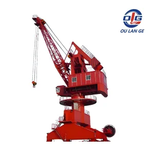 Heavy Duty Harbor Portal or Pedestal Jib Cranes Jetty Portal Crane Dock Crane Price
