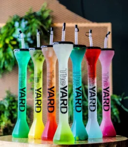 Custom Logo 16oz/24oz/32oz/48oz/100oz Vaso Yarda Para Cerveza Long Neck Slushy Cup Daiquiri Plastic Slush Yard Cups With Straw