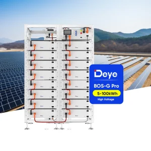 DEYE ESS BOS-G Pro 51.2V 100Ah High Voltage Deye Lithium Solar Battery 10Kwh 50Kwh 100kwh HV Battery for Commercial Industrial