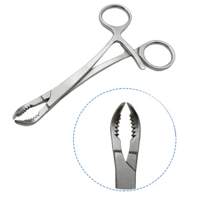 Phalanges Toothed Reduction Forceps Crab Claw Type Orthopedic Instrument Veterinary Autoclaveable