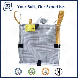 Industrial Grade Heavy Duty Woven PP Jumbo Bags Conductive Type C FIBC Ton Bags for Safe Transport of Static Sensitive Materials